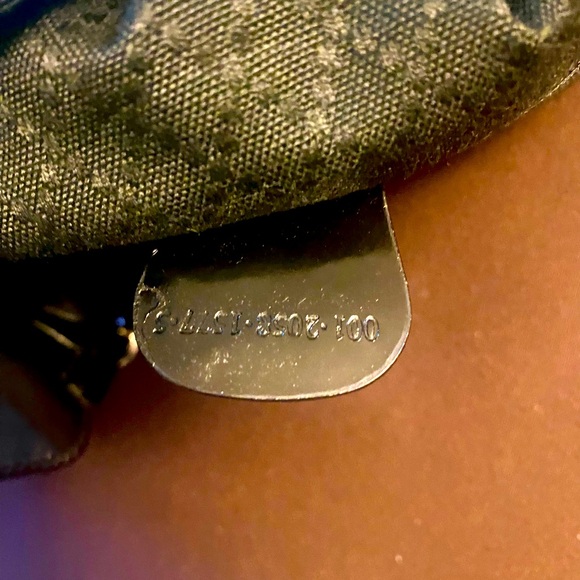 Authentic GUCCI Vintage Bamboo 2Way Shoulder Bag Nylon Leather Black w/ Dustbag - Picture 6 of 6